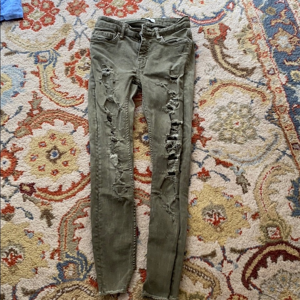 Distressed Zara Jeans